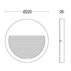 Maxi Verso flat Round Graph