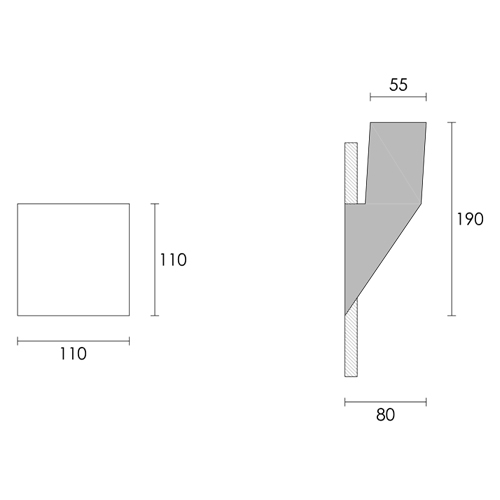 imole custom dwg 11cm wall recessed