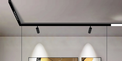 magnetic track lighting surface